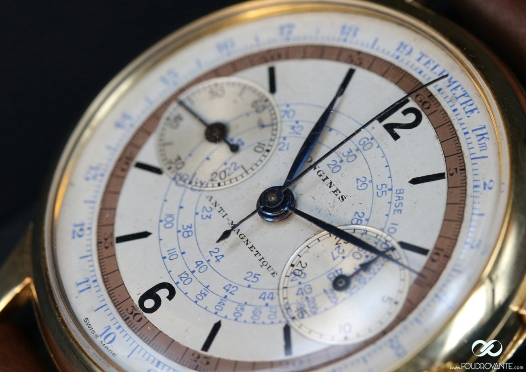 Longines chronographe Valjoux 15''' 1935 @ Phillips Auction – Bacs – Russo