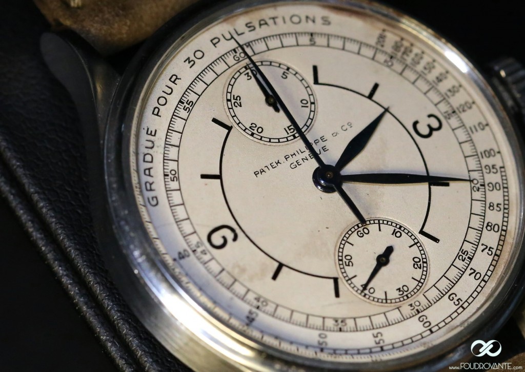 Patek Philippe 130 acier poussoir unique acier @ Phillips Auction – Bacs – Russo