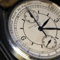 Patek Philippe 130 steel push-button unique steel @ Phillips Auction – Bacs – Russo