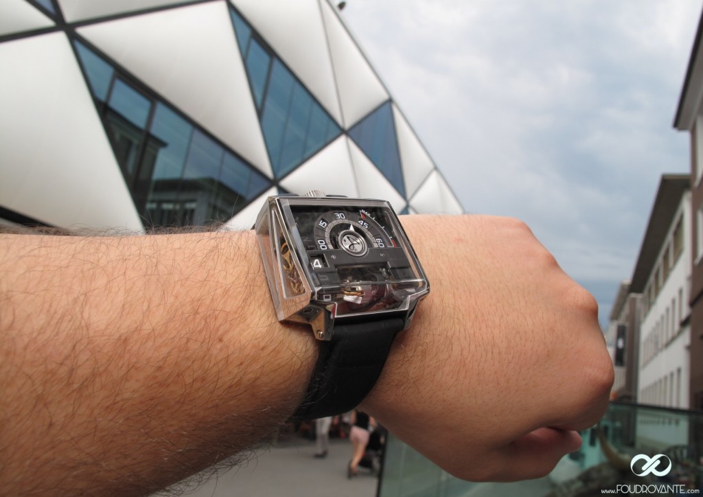 Hautlence Vortex wristshots architecturaux