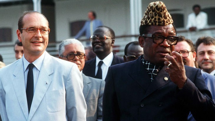 Chirac Mobutu