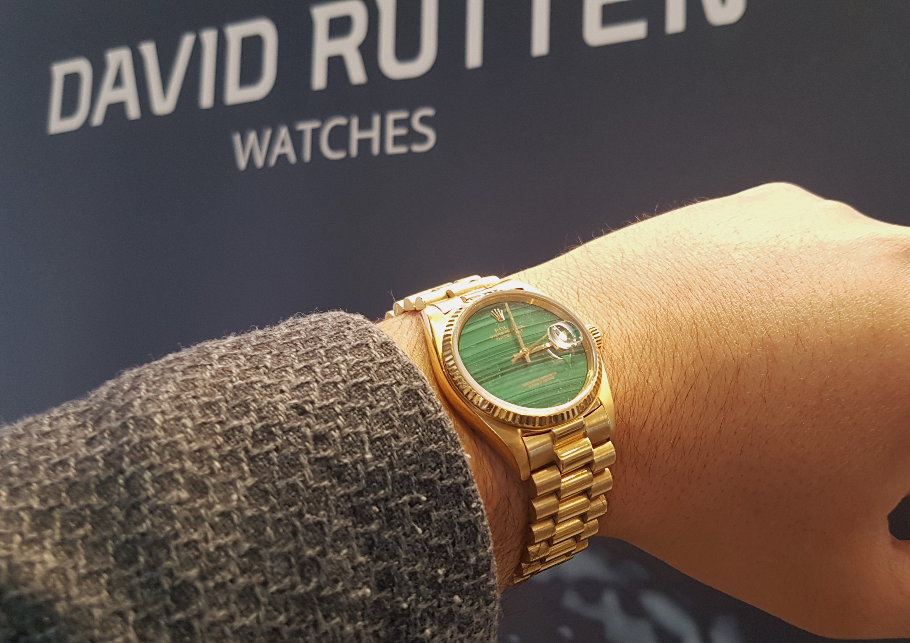 Rolex Datejust President Malachite