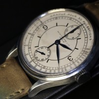 Patek Philippe 130 steel push-button unique steel @ Phillips Auction – Bacs – Russo